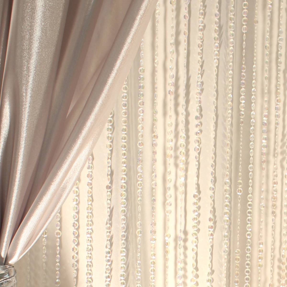 Beaded Curtain Jewel Crystal Iridescent 9FT